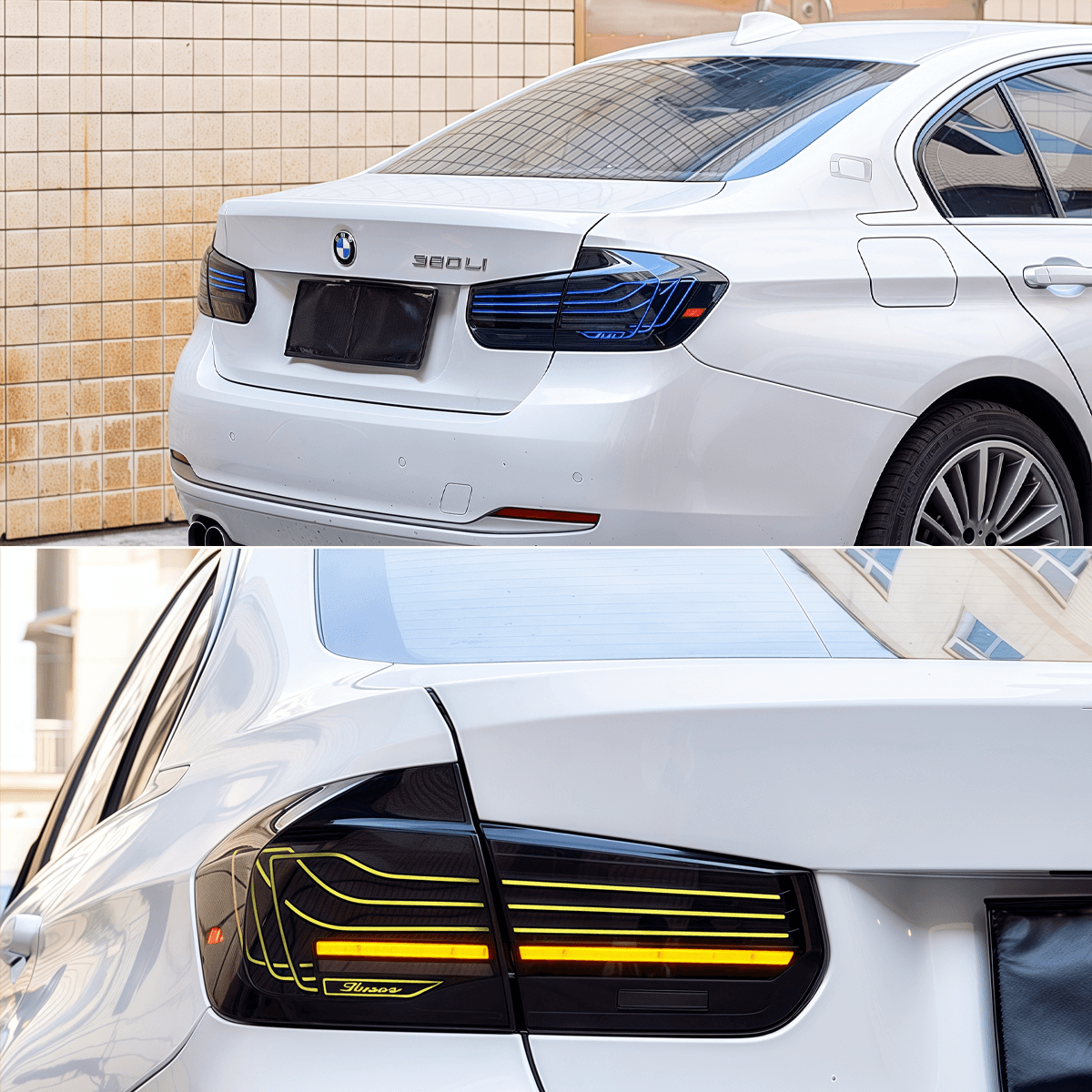 Full LED RGB Taillights Assembly for 2013-19 BMW F30/F80/F35 CLS