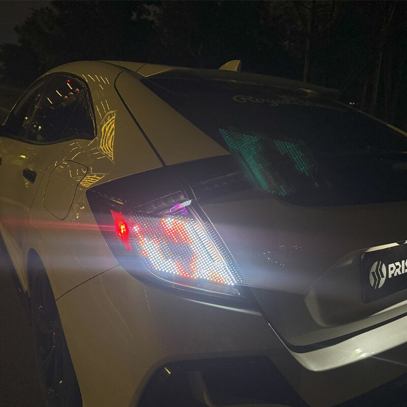 Full LED Digital RGB Tail Lights Assembly for 2016–21 Honda Civic Hatchback and Type R
