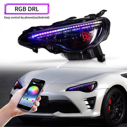 Full LED RGB Headlights for 2012-21 Toyota GT86/Subaru BRZ/Scion FRS