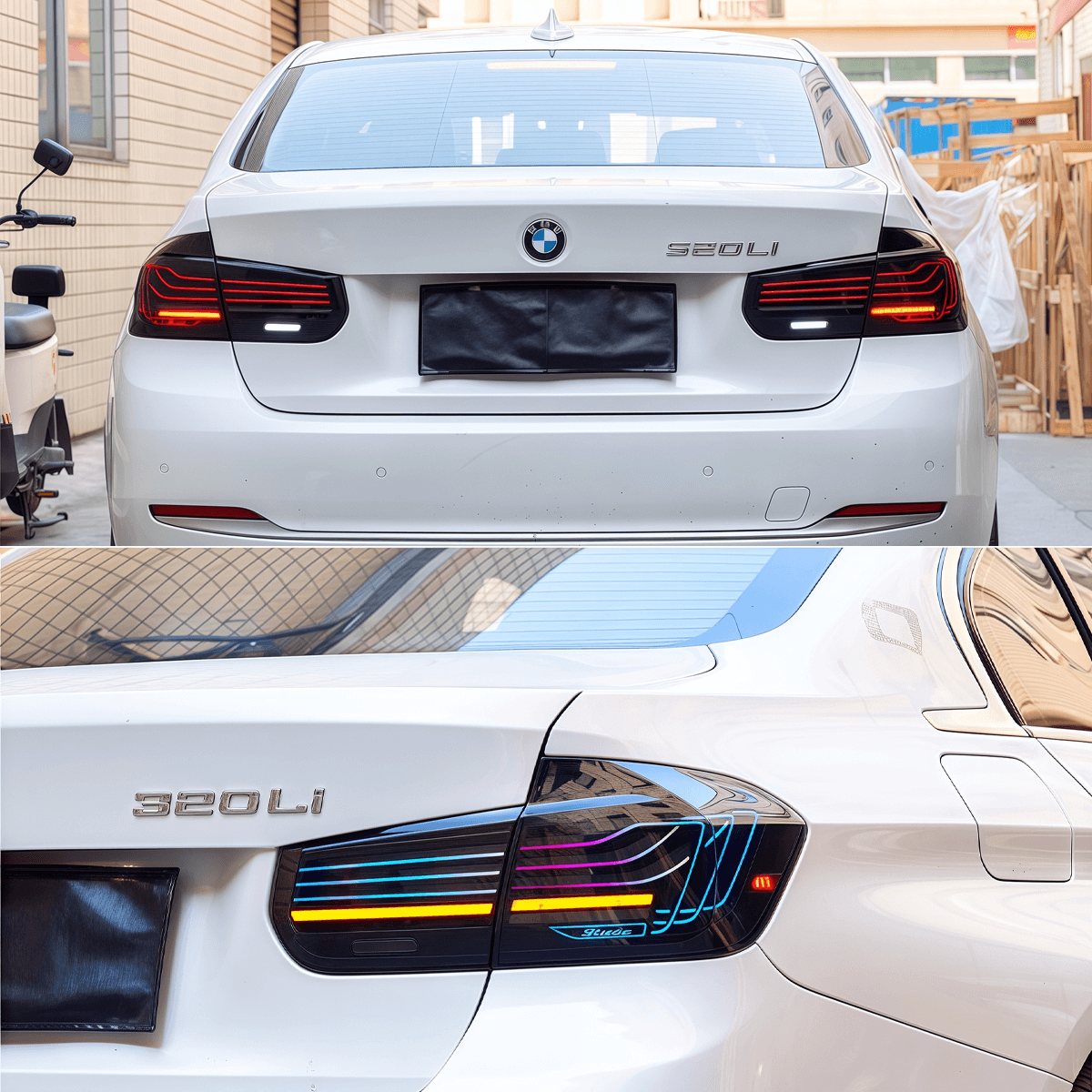 Full LED RGB Taillights Assembly for 2013-19 BMW F30/F80/F35 CLS