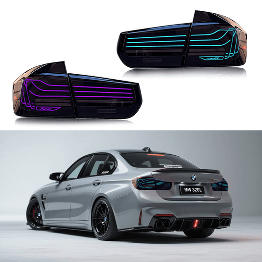 Full LED RGB Taillights Assembly for 2013-19 BMW F30/F80/F35 CLS