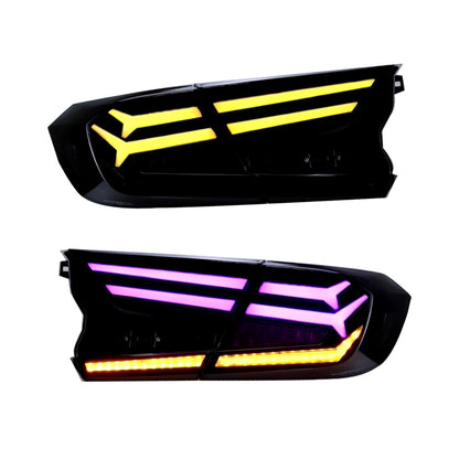 Full LED RGB Tail Lights for 2018-22 Honda Accord (Fishbone Style)