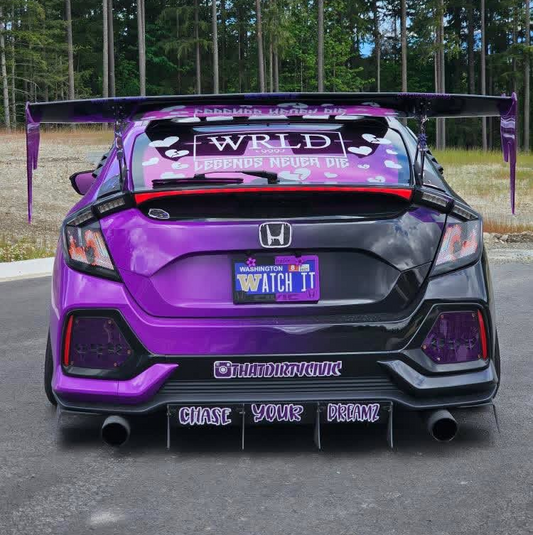 Full LED Digital RGB Tail Lights Assembly for 2016–21 Honda Civic Hatchback and Type R