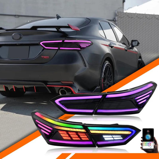 Full LED RGB Taillights Assembly for 2018-24 Toyota Camry
