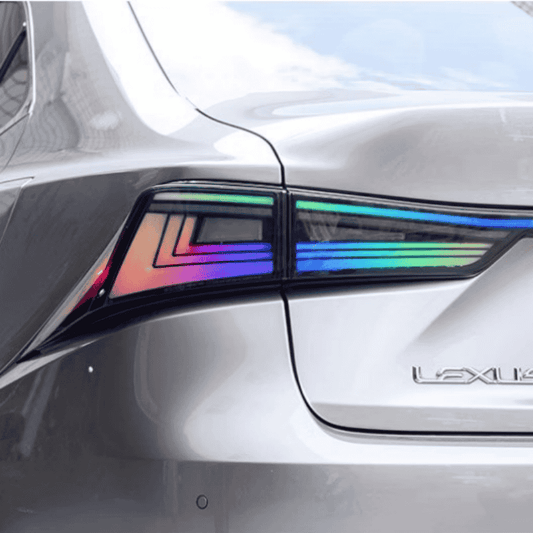 Full LED RGB Tail Lights Assembly for 2013-20 Lexus IS250 IS300 (smoke)