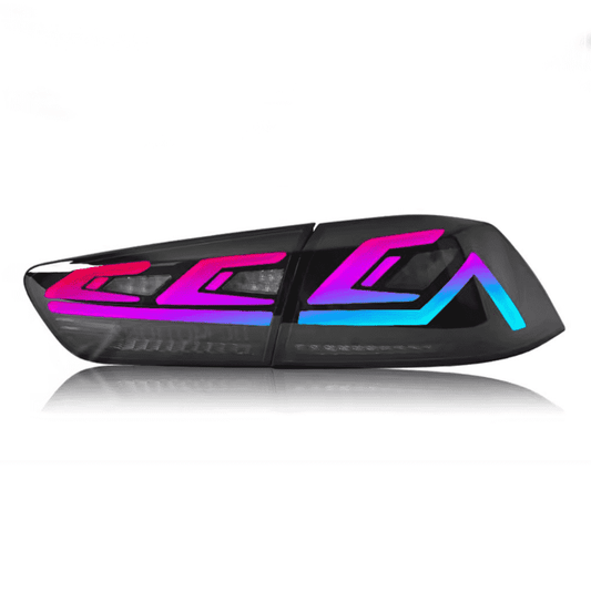Full LED RGB Tail Lights Assembly for 2008-18 Mitsubishi Lancer & EVO X