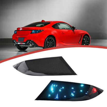 Full LED Digital RGB Tail Lights Assembly for 2022-26 Toyota GR86 & Subaru BRZ
