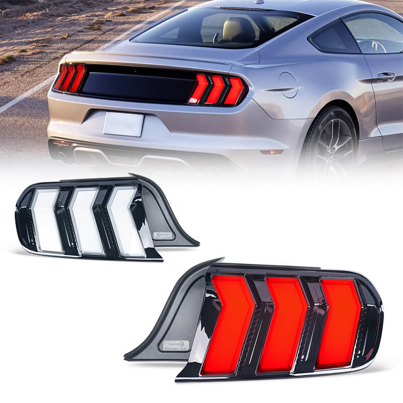 Full LED RGB Tail Lights Assembly for 2015-23 Ford Mustang S550
