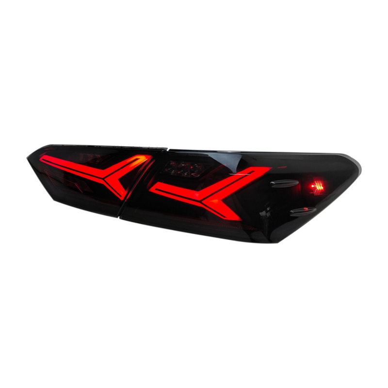 Full LED RGB Taillights Assembly for 2018-24 Toyota Camry(Fish Bone Style)
