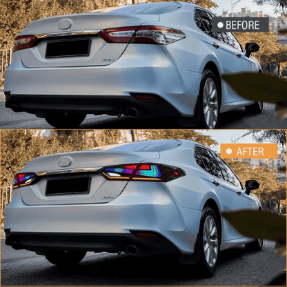 Full LED RGB Taillights Assembly for 2018-24 Toyota Camry(Lexus Style)