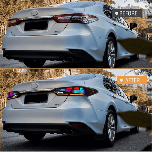 Full LED RGB Taillights Assembly for 2018-24 Toyota Camry(Lexus Style)