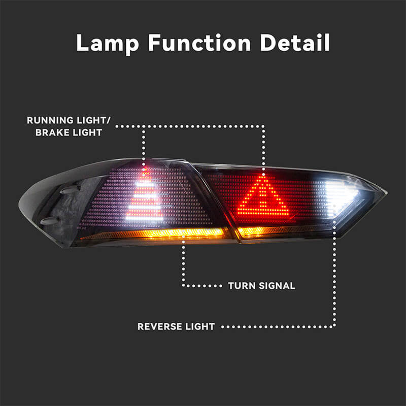 Full LED Digital RGB Tail Lights Assembly for Toyota Camry 2018-24