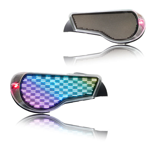 Full LED Digital RGB Tail Lights Assembly for 2012-20 Toyota GT86 / BRZ / FRS