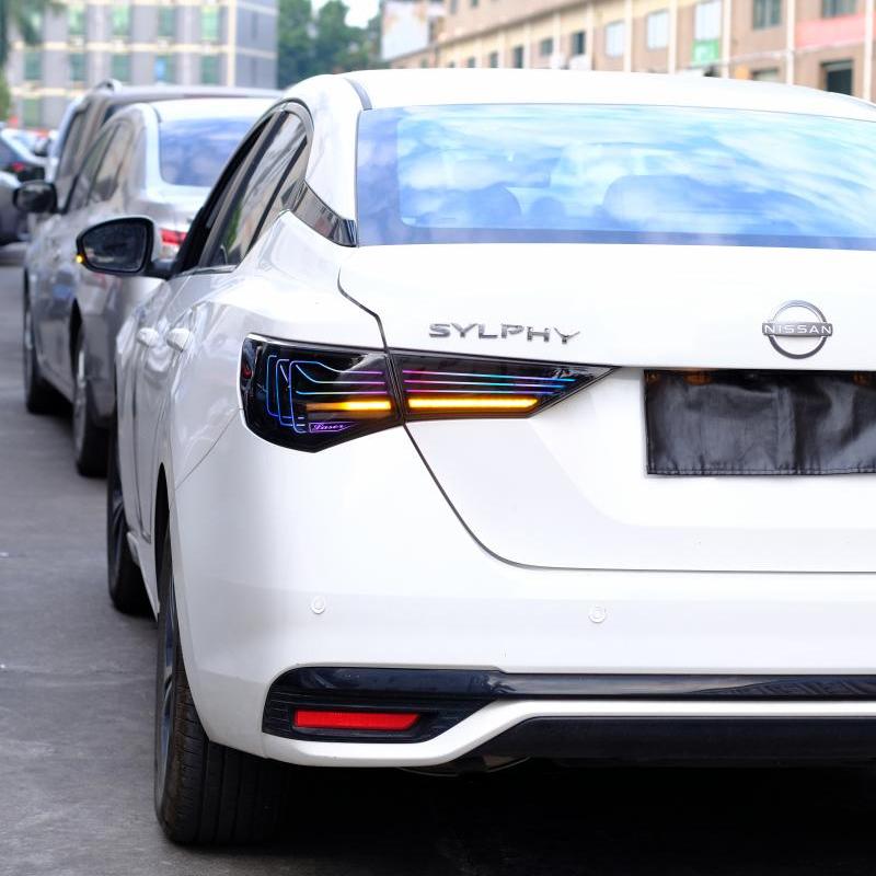 Full LED RGB Taillights Assembly for 2020-24 Nissan Sentra
