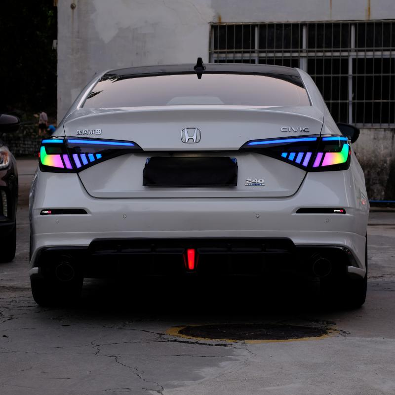 Full LED RGB Tail Lights Assembly for 2022-26 Honda Civic Sedan