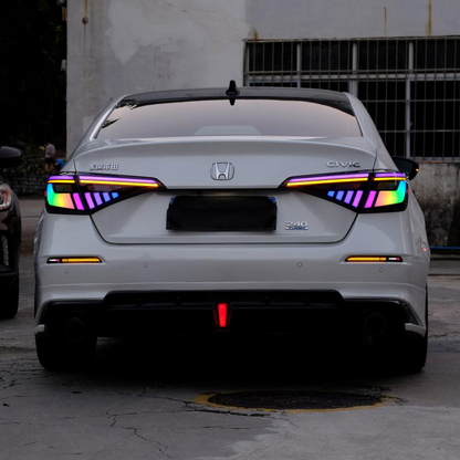 Full LED RGB Tail Lights Assembly for 2022-26 Honda Civic Sedan
