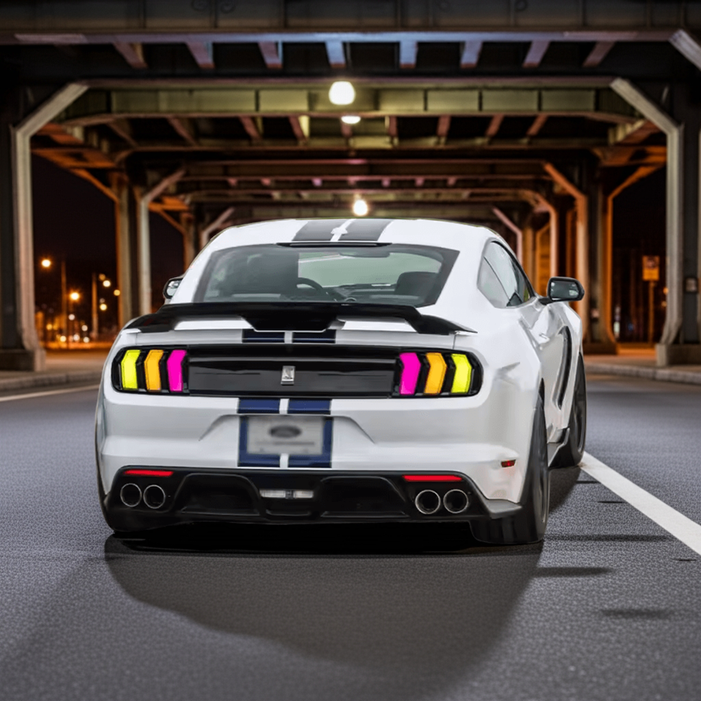 Full LED RGB Tail Lights Assembly for 2015-23 Ford Mustang S550